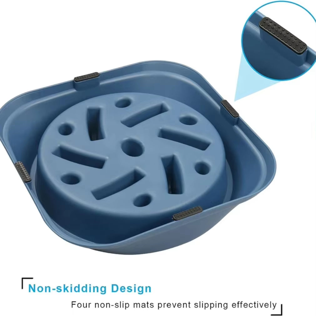 Slow Feeder Dog Bowl anti Choking Watering & Feeding Supplies Puzzle Feeder Bowl Non-Slip Slow Eat Bowl for Dogs Large Small