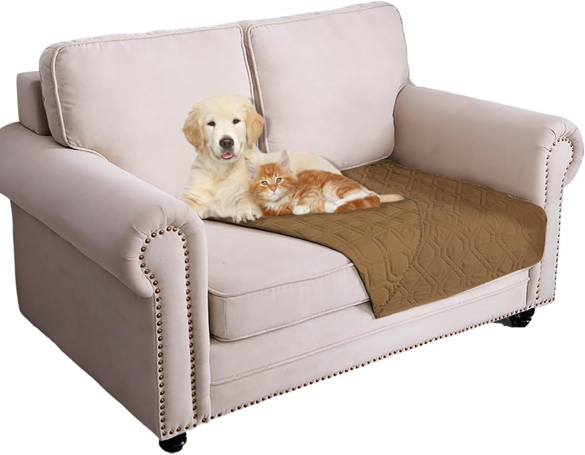 Waterproof Dog Bed Cover Pet Blanket for Furniture Bed Couch Sofa Reversible