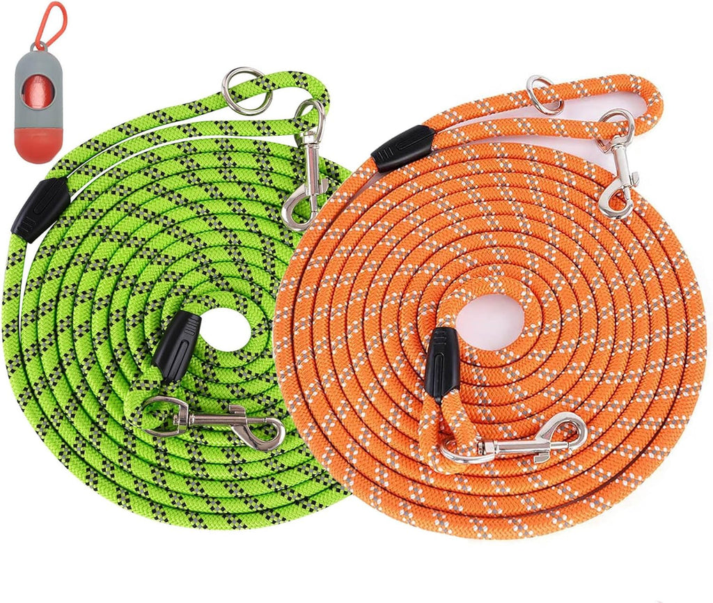 Long Dog Leash for Training 10FT/16FT/20FT/30FT/50FT/100FT, Reflective Tie Out, Heavy Duty Dog Lead for Large, Medium & Small Dogs - outside Walking, Playing, Camping, Yard