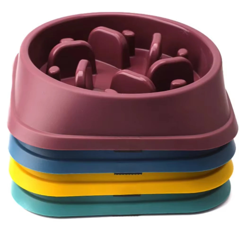 Slow Feeder Dog Bowl anti Choking Watering & Feeding Supplies Puzzle Feeder Bowl Non-Slip Slow Eat Bowl for Dogs Large Small