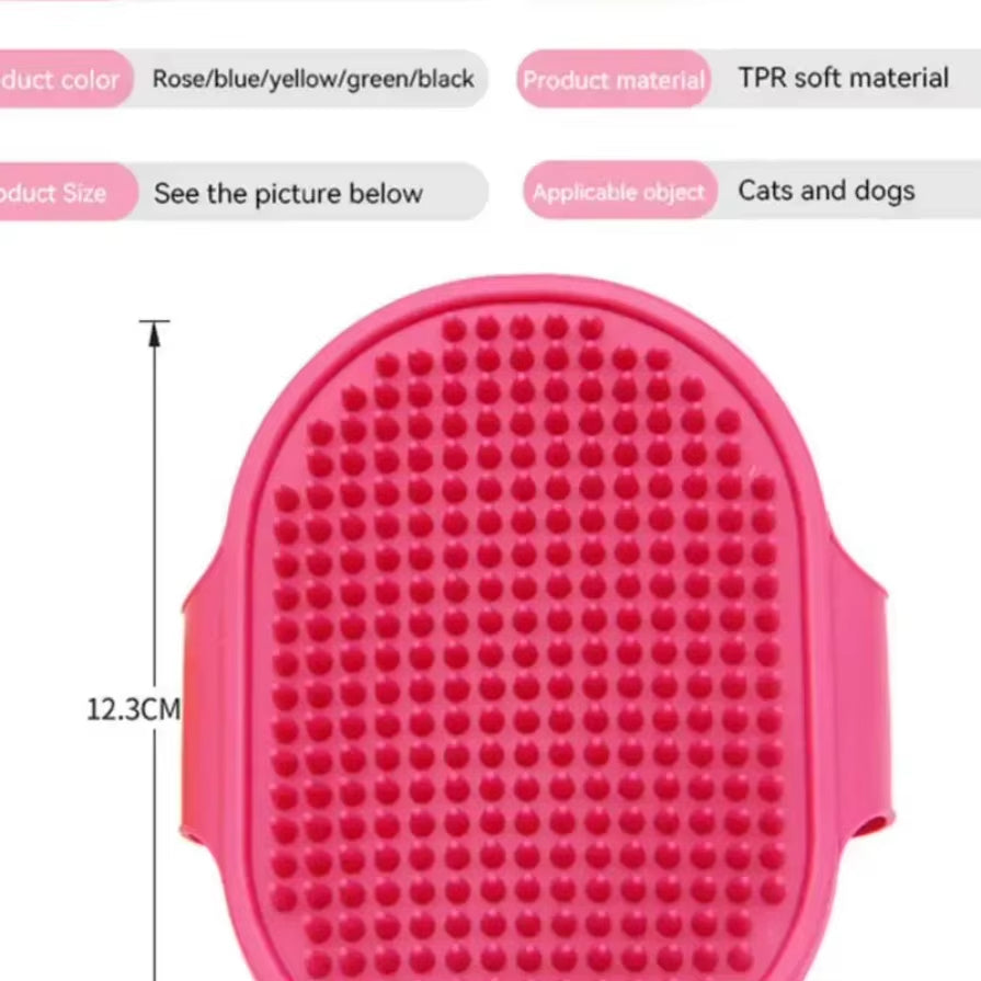 Soft Rubber Dog Cat Brush Pet Bath Silicone Comb Massage Comb Hair Remover Pet Supplies Dog Grooming Wash Cleaning Equipment