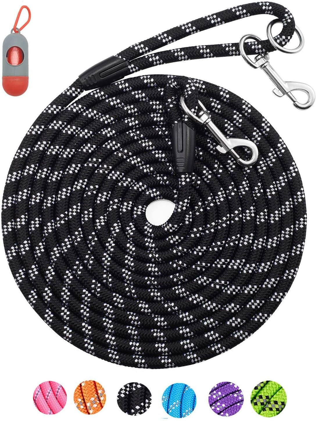 Long Dog Leash for Training 10FT/16FT/20FT/30FT/50FT/100FT, Reflective Tie Out, Heavy Duty Dog Lead for Large, Medium & Small Dogs - outside Walking, Playing, Camping, Yard